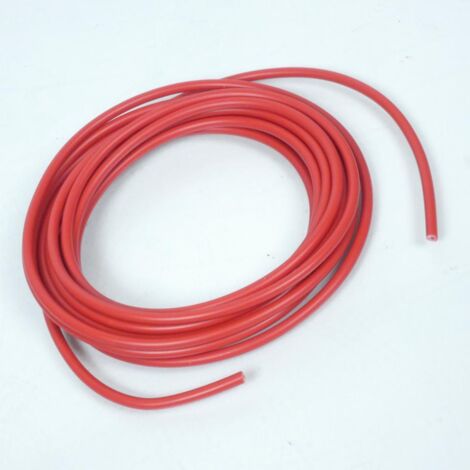 Hochspannungs-Kerzenkabel rot Ø5mm Rolle 5m für Moped