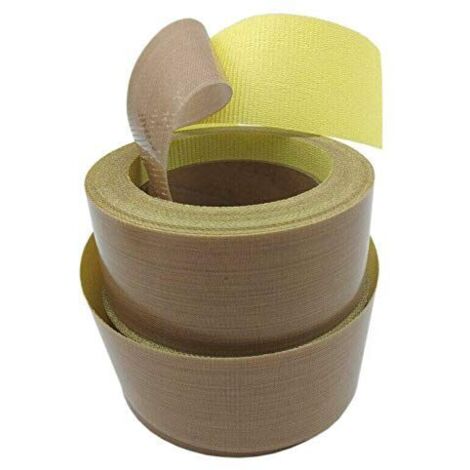 Hochtemperatur-Klebeband, 40 mm x 10 m, hitzebeständiges Teflonband -70 °C-260 °C für Hand-Impuls-Vakuumierer (1er-Pack)