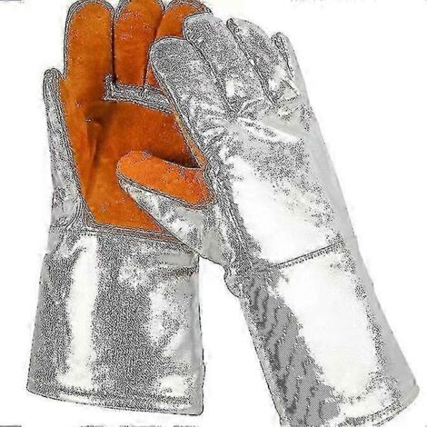 Hochtemperaturbeständige Handschuhe, feuerfest bis 1000 Grad, verbrühungssicher, hitzeisolierend, rutschfest
