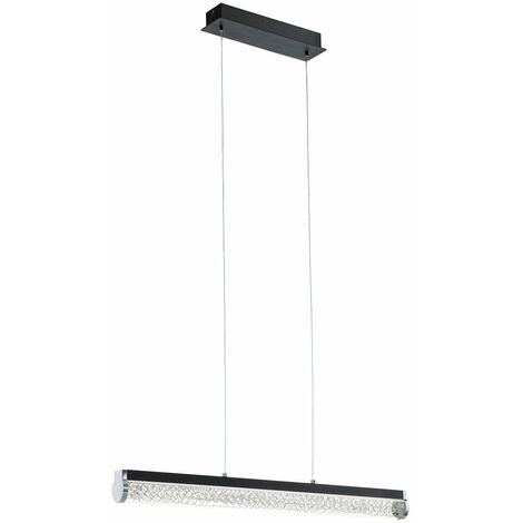 Hochwertig LED Decken Beleuchtung Glas Leuchte ALU Leuchte Draht Geflecht Eglo 93916