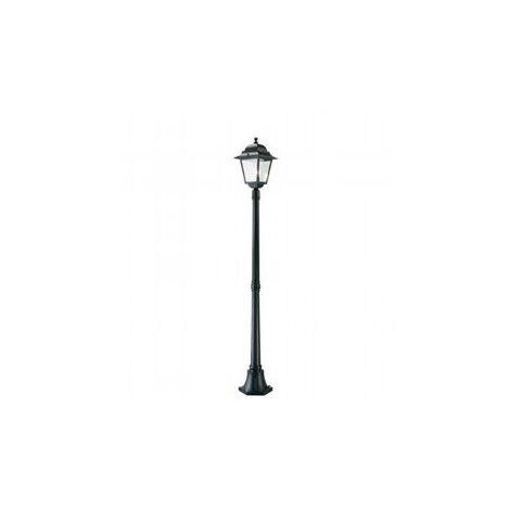 Hochwertige Aluminium Stehleuchte mit transparenten Glasdiffusoren, maximale Höhe 210mm, 230V Stromversorgung, maximale Leistung 100W, schwarz