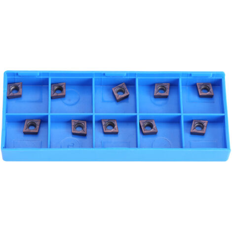 Hochwertige CNC-Hartmetall-Wendeschneidplatten, 10 Stück, für Drehwerkzeuge, CCMT060204 VP15TF mit Aufbewahrungsbox