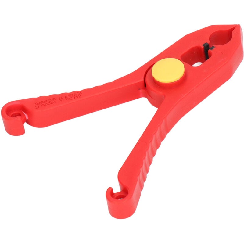 Image of Hochwertige, isolierte Drahtklemme, vielseitig einsetzbar für Arbeiten unter Spannung, rot und gelb