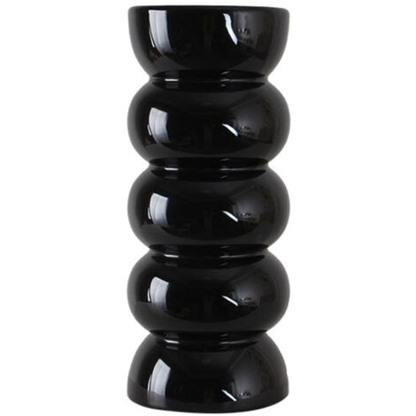 Hochwertige schwarze Hydrokulturvase – Kleine schwarze Keramikvase, 1 Stück