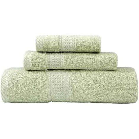 Hochwertige, weiche und saugfähige türkische Damenbinden, 3er-Set, graugrün, langstapelige Baumwolle, Geschenkbox