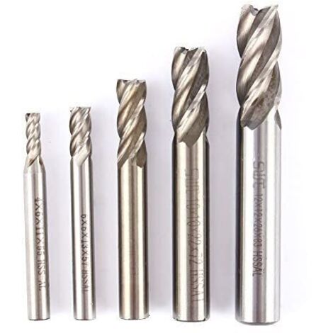 Hochwertiger 4mm-12mm HSS CNC Zylinderschaft 4-Flöten-Schaftfräser-Bohrer