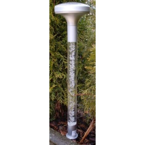 Hochwertiger Solar Leuchtstab Dekolicht Lampe Solarlampe - weiß