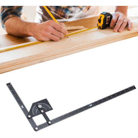 Hochwertiger Winkelmesser aus Edelstahl (0-180°) für Holzbearbeitung und Konstruktion