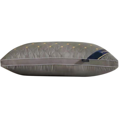 Hochwertiges, komfortables und waschbares Nackenstützkissen, Grau, 800 g, für Hotel und Zuhause, ergonomisches Schlafkissen