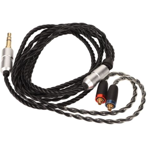 Hochwertiges sauerstofffreies Kupfer-Audiokabel für Shure SE215 SE315 SE425 SE535 SE846, kompatibel mit W10 W20 W30 Ohrhörern.