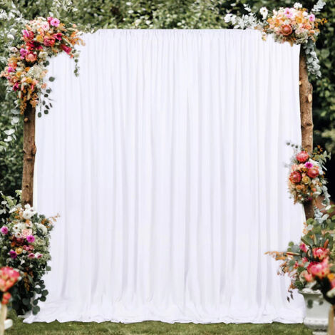 Hochzeit Vorhang Hintergrund Gardine Vorhänge Seide Hochzeit Party Fotografie Deko 3m×3m