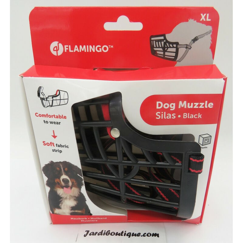 

Bozal SILAS XL negro . 40 cm 44-59 cm. para perros.