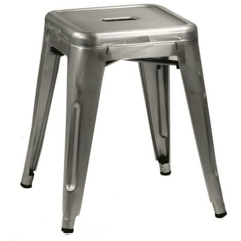 Hocker aus verzinktem Bristol-Eisen cm39x39h45
