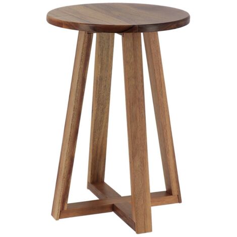 Hocker beine und platte akazie - akazie - Tendance