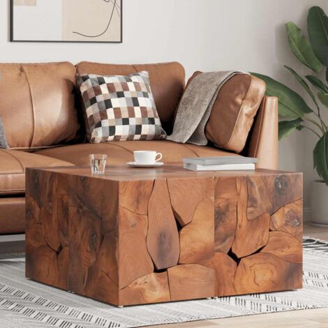 Hocker/Beistelltisch aus massivem Teakholz
