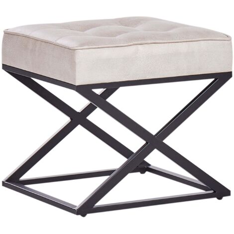 Hocker MURDO Kunstleder Beige