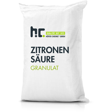 Höfer Chemie Acide citrique en sac de 25 KG 100 kg (en)