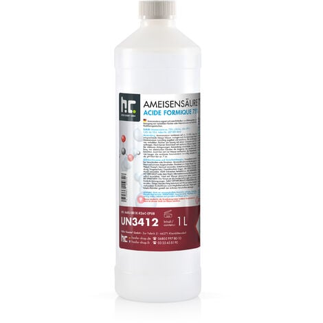 Höfer Chemie Acide formique 75% Höfer Chemie® de qualité technique en bouteille de 1 L 1 l (en)