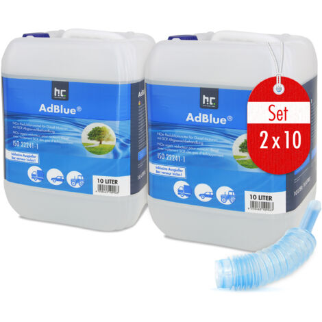 Höfer Chemie Gmbh – AdBlue® 10 L – Solution d'urée pour réduction NOx – Norme Euro 6 – Bidon économique pour véhicules diesel