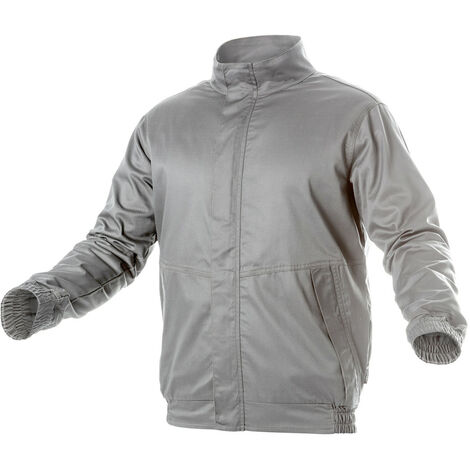 Högert Arbeitsjacke "Fabian" mit Reflektoren in Hellgrau 4XL