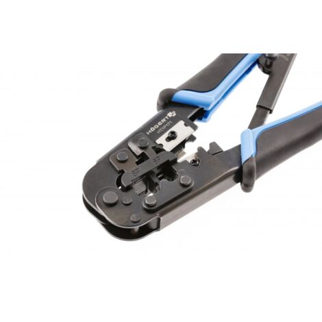 Högert Crimpzange für Telefonstecker RJ11 / 12 / 45