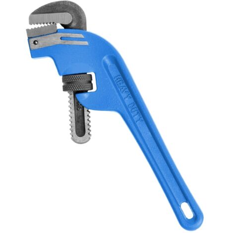 Högert Technik - Chiave a tubo Stillson, curva, 450 mm, 18", pinza per pompa dell'acqua per professionisti e fai da te, riparazione di tubi di scarico o riscaldamento