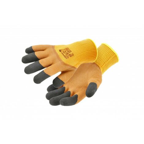 Högert Technik LYCK - Guantes de protección con aislamiento de látex (talla 10), color naranja