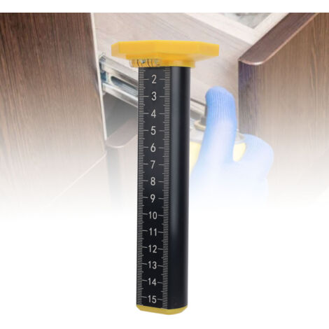 [Höhenniveau] Verbesserter Höhenmesser [Aluminium/ABS] [Doppelte Skala] [Robust/Kompakt] [16 cm/6 cm] für den Innen- und Außenbereich