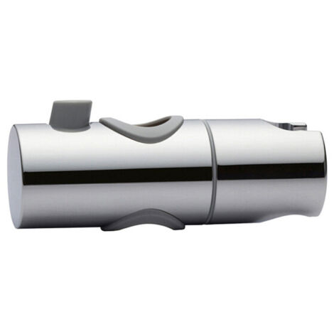 Höhenverstellbare Duschkopfhalterung für verschiebbare Duschstange, 360° schwenkbare Duschkopfhalterung, poliertes Chrom, Handbrausehalterung, einfache Montage
