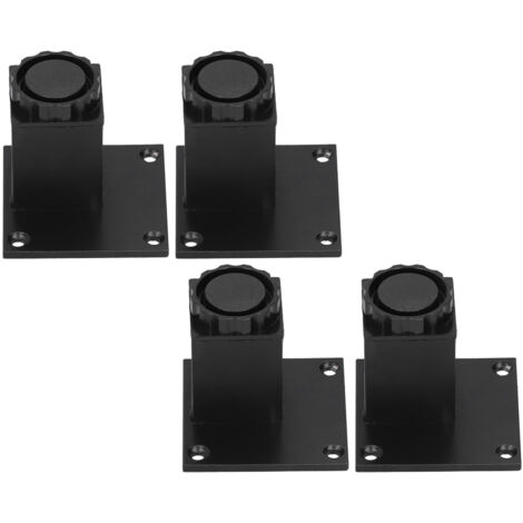 höhenverstellbare Möbelfüße, quadratische Aluminiumlegierung, für Sofa, Schrank oder Tisch – 60 mm – 4er-Set