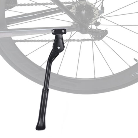 Höhenverstellbare Seitenstütze für Rennräder und Mountainbikes mit 22-26 Zoll Rahmengröße, aus einer leichten und robusten Legierung.