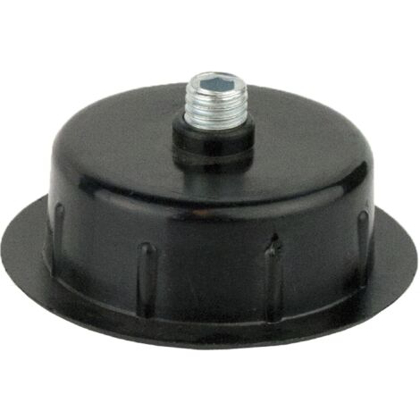 Höhenversteller zum Einbohren, Ø40mm,ISK 4mm, Tragkr.150KG, Stahl/KS schwarz