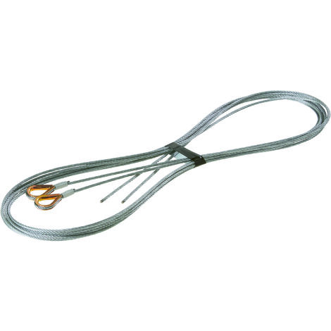 Hörmann Drahtseile mit Kausche Beschlag N (Größe: 3 mm, Länge 3780 cm) 3064376