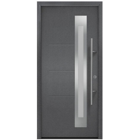 Hörmann Ecostar Haustür "ISOPRO Secur IPS 780S", anthrazit metallic (CH 703), 110 x 210 cm (B x H), DIN Rechts