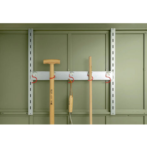 Hörmann Gerätehalter-Set inkl. Regalhalter-Set (kurz) für Berry Gerätehaus Classic und Modern