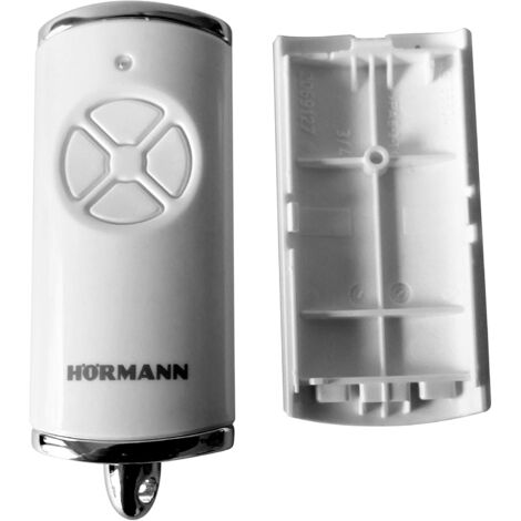 Hörmann Handsender Cover HSE4BS Hochglanz Weiss Leer Gehäuse ohne Batterie