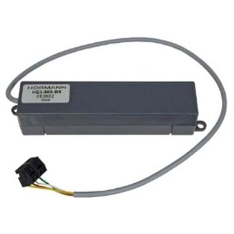 Hörmann – Récepteur radio 3 canaux 868MHz – Tension 12V – Fonction impulsion – Câble 0,5m 4 fils pour motorisation - HE3-868-BS