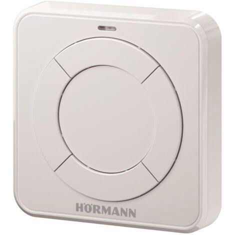 Hörmann Tasto interno radio FIT 4 BS (quattro funzioni di tasto, bianco, funzionamento intuitivo, telecomando, Smart Home) 4511822