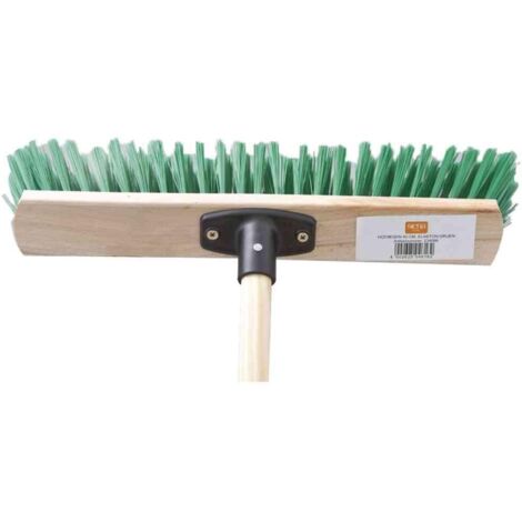 Hofbesen Elaston grün 40cm Stiel 140cm Straßenbesen Kehrbesen Besen Haushalt TOP