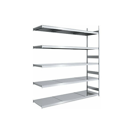 hofe  Scaffale a innesto con ripiani in acciaio  altezza 3000