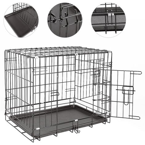 PetProved Caisse Transport Chien Cage Caisse de Transport pour Chien Chat  Moyen Panier Caisse Transport Chien Voiture Niche Pliable pour Chiens Cage  Pliable : : Animalerie