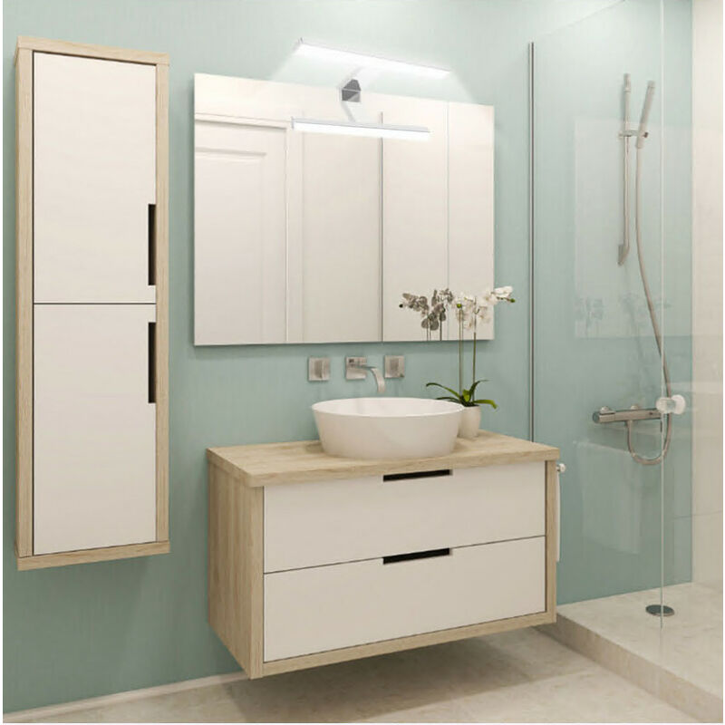 Hofuton Applique LED miroir salle de bain luminaire pour maquillage IP44 5W