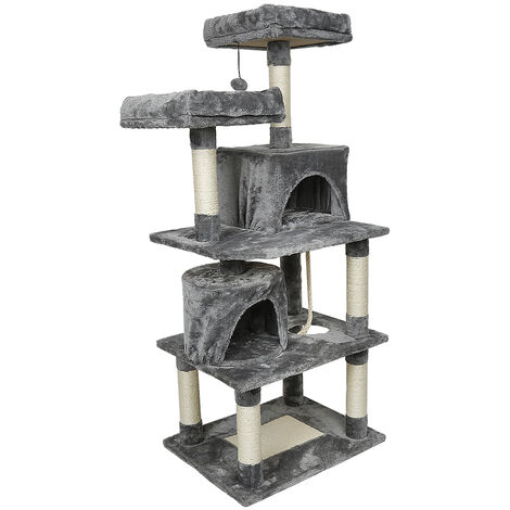 Hofuton Arbre à Chat 60 x 48 x 145 cm Gris