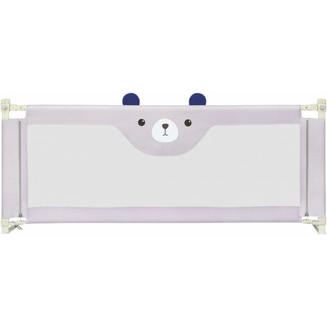 Hofuton Barrière de lit anti-chute pour tout-petits gris 200 cm
