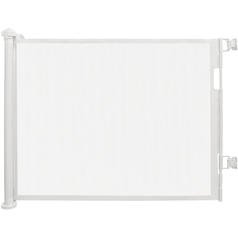 Wyctin - Hofuton Barrière de Sécurité pour Bébés et Chiens Barrière d'Escalier et de Portes Barrière Rétractable 0 à 150cm Blanc