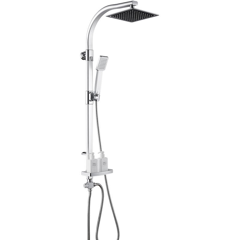 Hofuton Colonne de Douche 2 en 1 Douchette Salle de Bain avec Porte-savon 2047106cm
