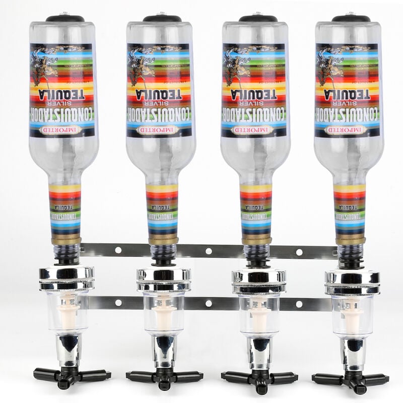 Hofuton Distributeur Professionnel d'alcool, Porte-Bouteille d'alcool Support de Distributeur de Boissons au Vin pour Cocktail de Bière de Vin (4