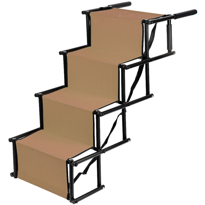 Hofuton Escalier Pliable pour Chien – Aide à l'entrée du Chien Qui ménage Les articulations Échelle Portable pour Coffre de Voiture Rampe Pliable