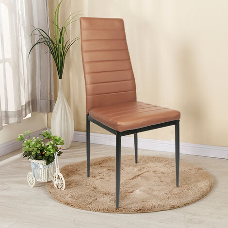 Hofuton Lot de 2 Chaises de Salle à Manger Style Contemporain pour Notre Salle à Manger, Cuisine, Salle de Réunion Marron