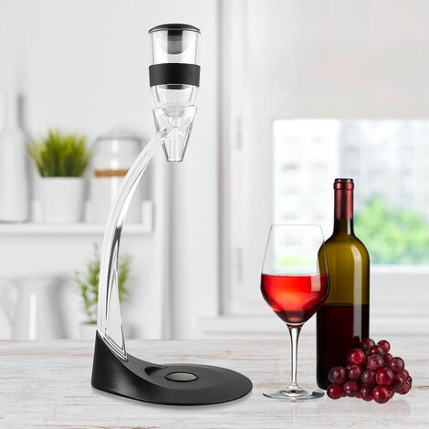 Aérateur de vin Magic Decanter Deluxe avec support, carafe de luxe